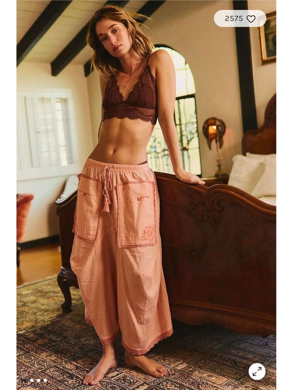 $128|SOLD OUT|SZ.M|FREE PEOPLE GOOD INTENTIONS LOUNGE PANTS